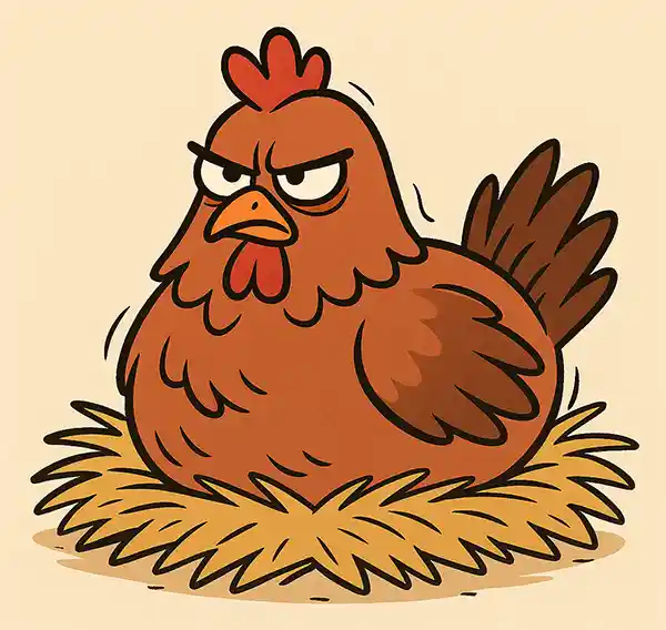 A Broody Hen.