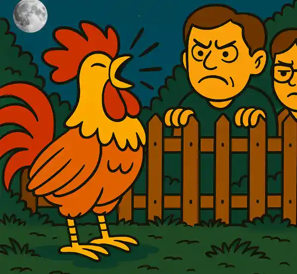 Good neighbors become bad neighbors when your Rooster starts crowing.