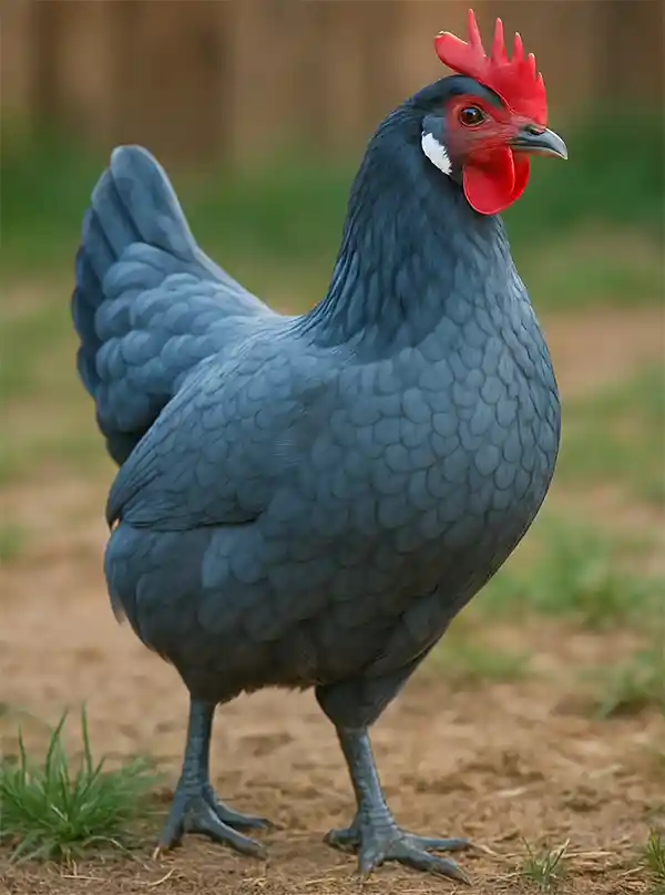 This amazing looking Chicken is the Andalusian.