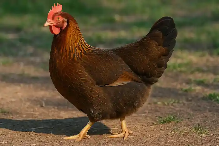 Discover the charming Welsummer chicken, famed for its rustic beauty and dark-speckled eggs. Perfect for egg lovers seeking a picturesque, reliable layer.